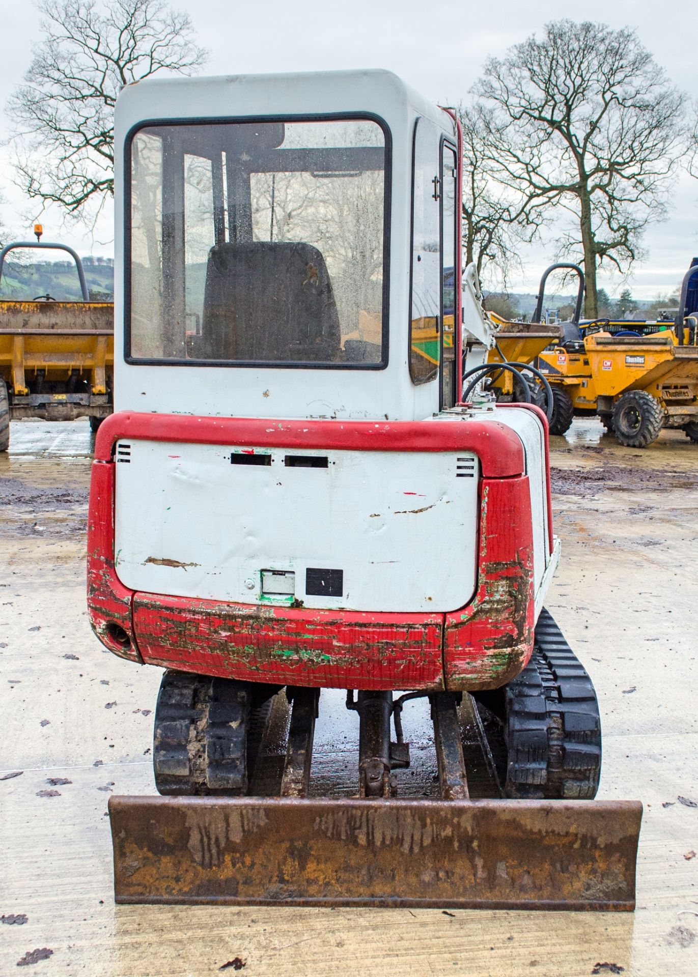 Takeuchi TB025 2.5 tonne rubber tracked mini excavator S/N: 1257305 Recorded Hours: 5849 blade, - Image 6 of 20