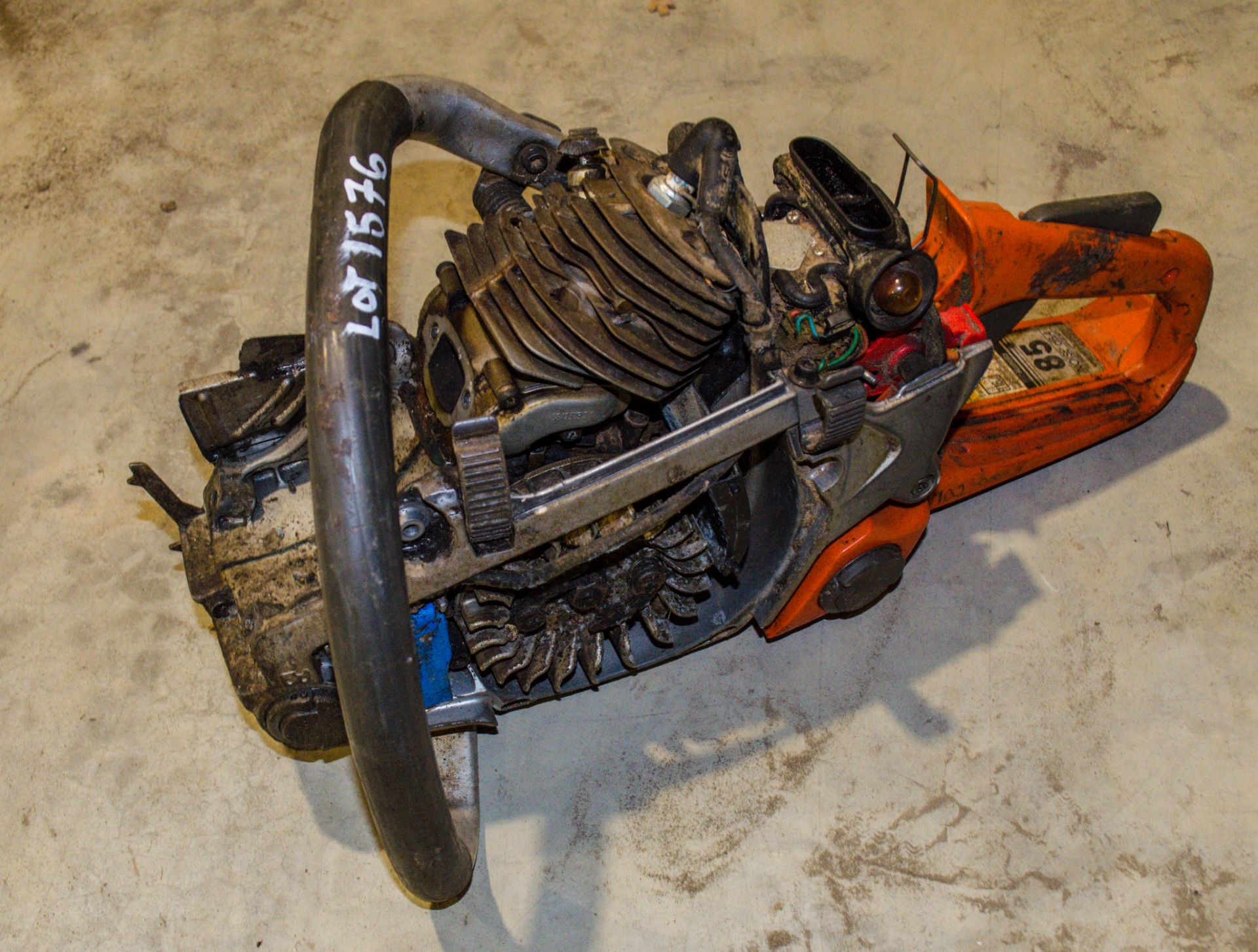 Husqvarna petrol driven chainsaw for spares 19020323 ** Dismantled & parts missing **