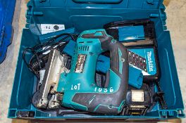 Makita DJV182 18v cordless jigsaw c/w battery, charger and carry case A1078364