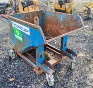 Conquip 500 litre steel mobile tipping skip A955551