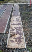 Aluminium staging board approx. 22 foot long STA1155