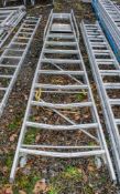 10 tread aluminium step ladder ** Damaged ** AST243