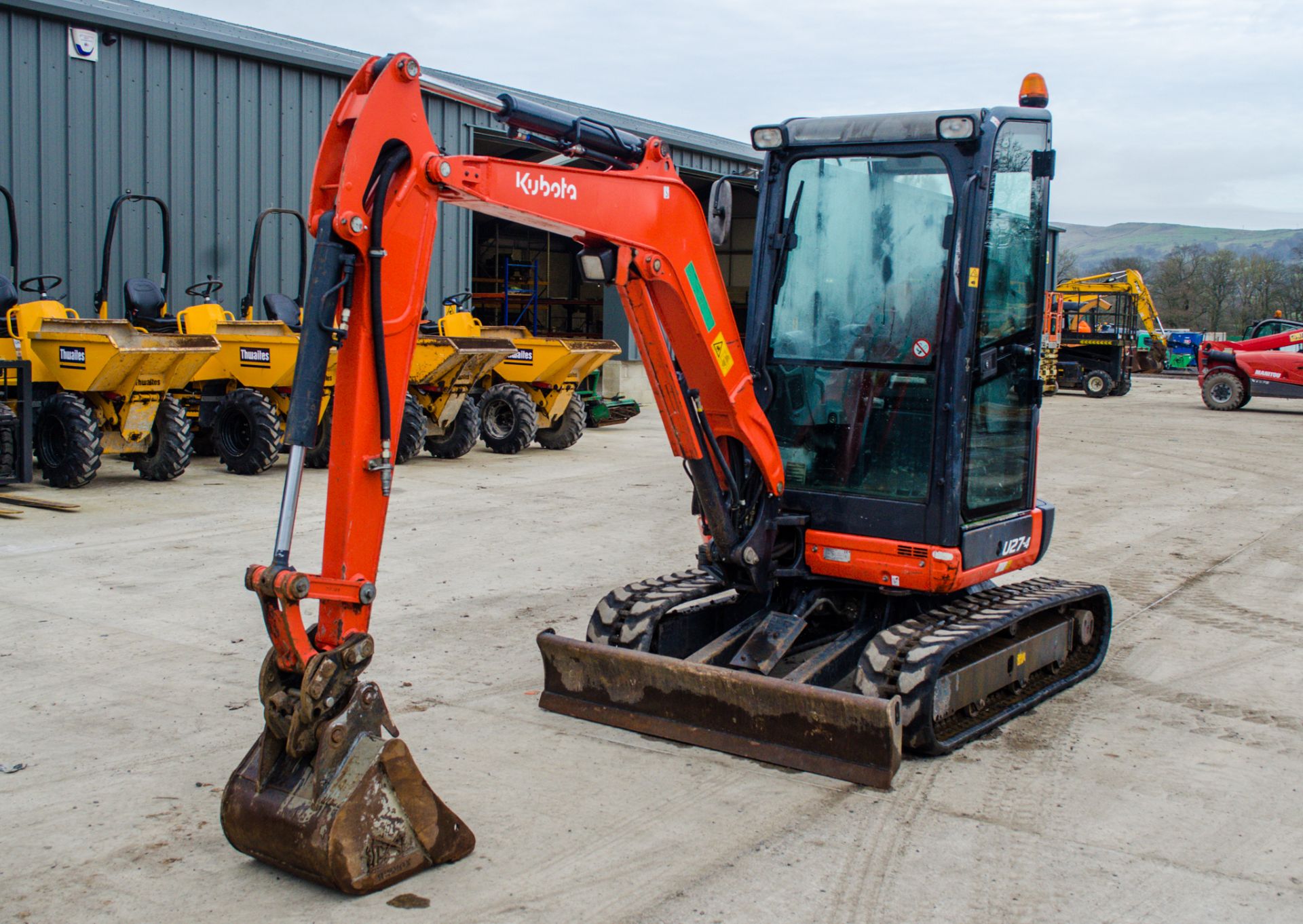 Kubota U27-4 2.7 tonne rubber tracked mini excavator Year: 2016 S/N: 58869 Recorded Hours: 1806