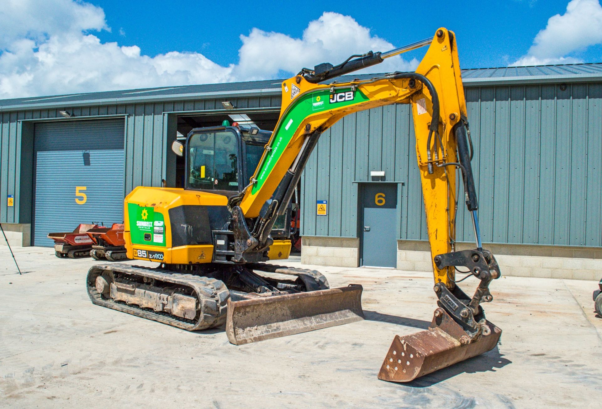 JCB 85Z-1 eco 8.5 tonne rubber tracked midi excavator Year: 2015 S/N: 2249121 Recorded Hours: 3883 - Image 2 of 20