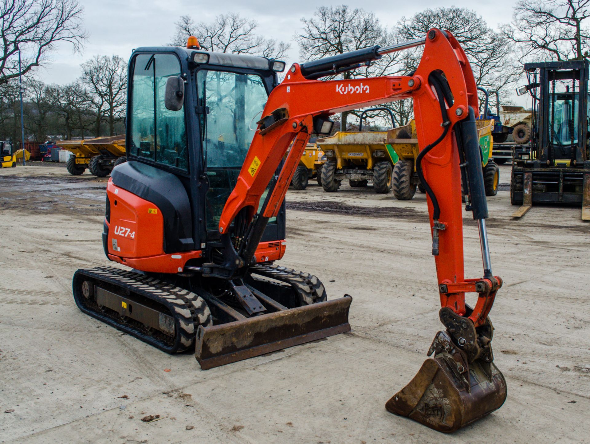 Kubota U27-4 2.7 tonne rubber tracked mini excavator Year: 2016 S/N: 58869 Recorded Hours: 1806 - Image 2 of 23