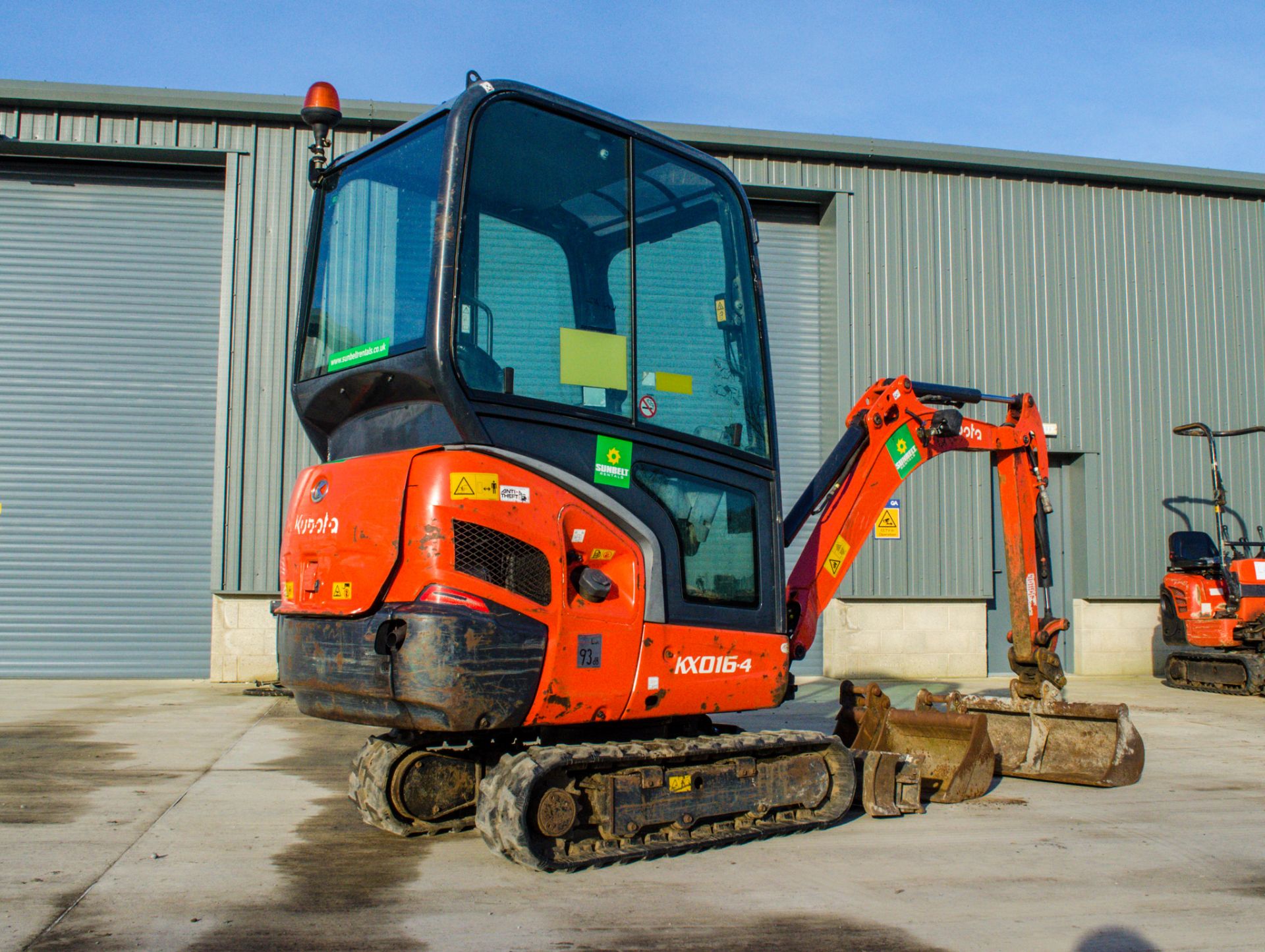 Kubota KX016-4 1.6 tonne rubber tracked mini excavator Year: 2014 S/N: 57579 Recorded Hours: 1952 - Image 4 of 23