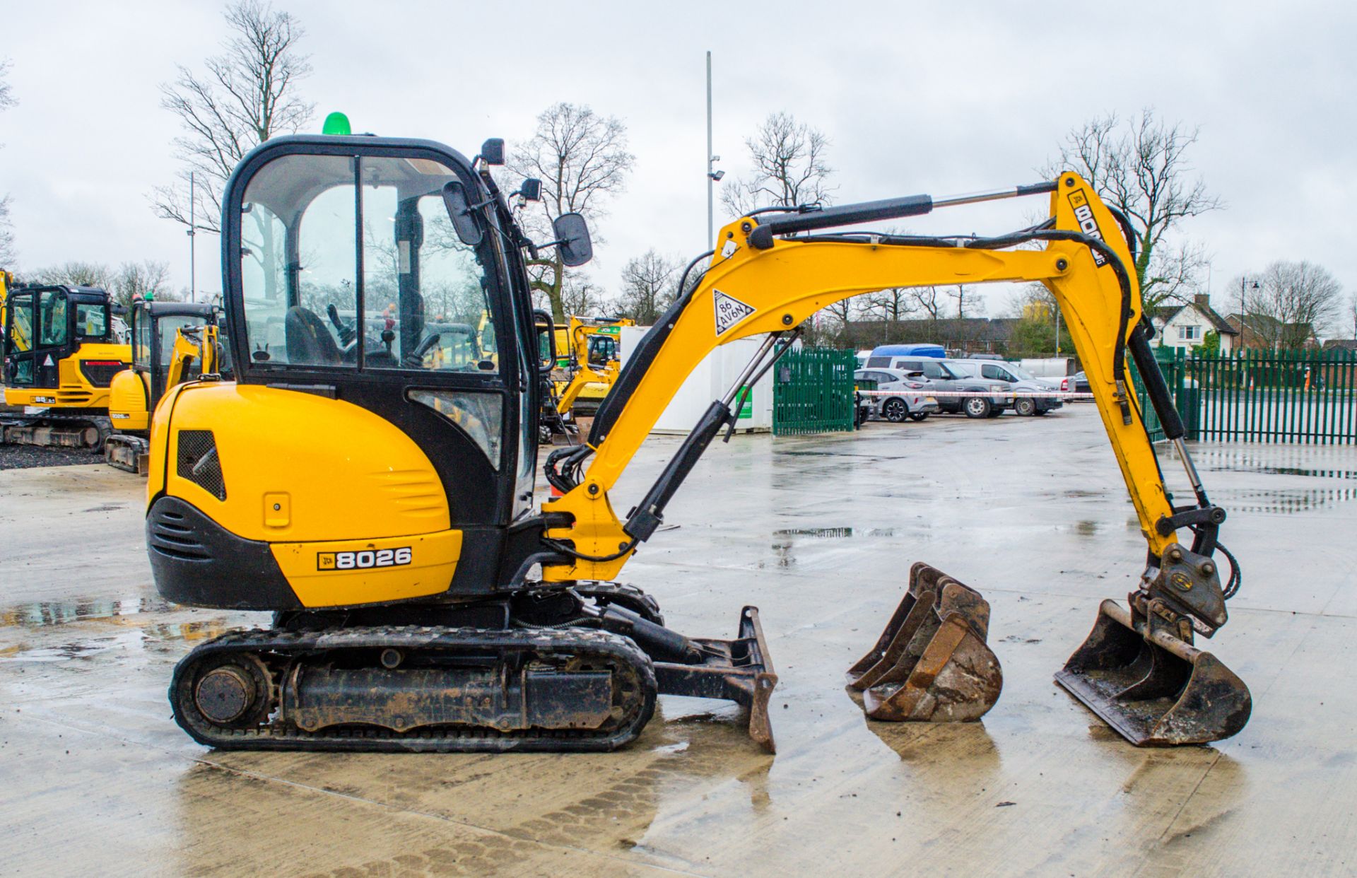 JCB 8026 CTS 2.6 tonne rubber tracked mini excavator Year: 2019  S/N: 2913813 Recorded Hours: 1321 - Image 7 of 22