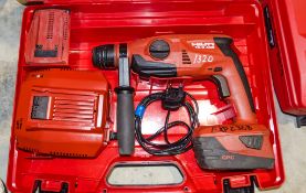 Hilti TE2 A22 22v cordless SDS rotary hammer drill c/w 2 - batteries, charger & carry case EXP2368