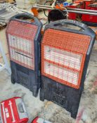 2 - Rhino Infrared heaters (1 - 110v and 1 - 240v) ** Both with no tubes **