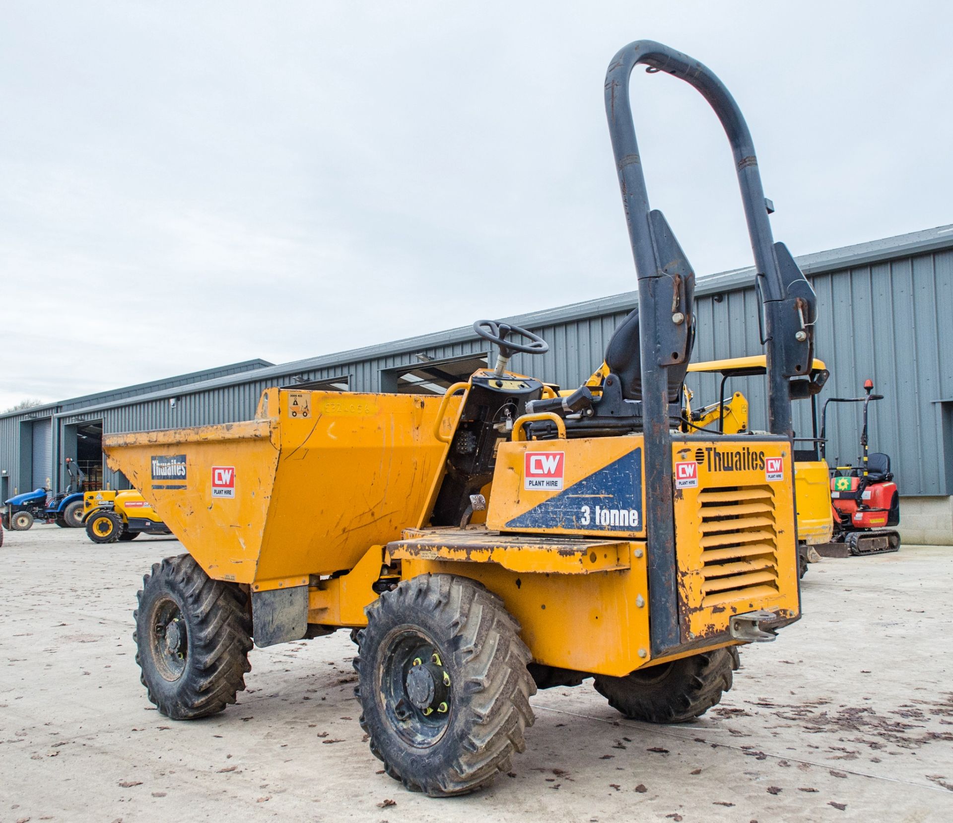 Thwaites 3 tonne straight skip dumper Year: 2016 S/N: 1610D3798 Recorded Hours: Not displayed (Clock - Image 4 of 23