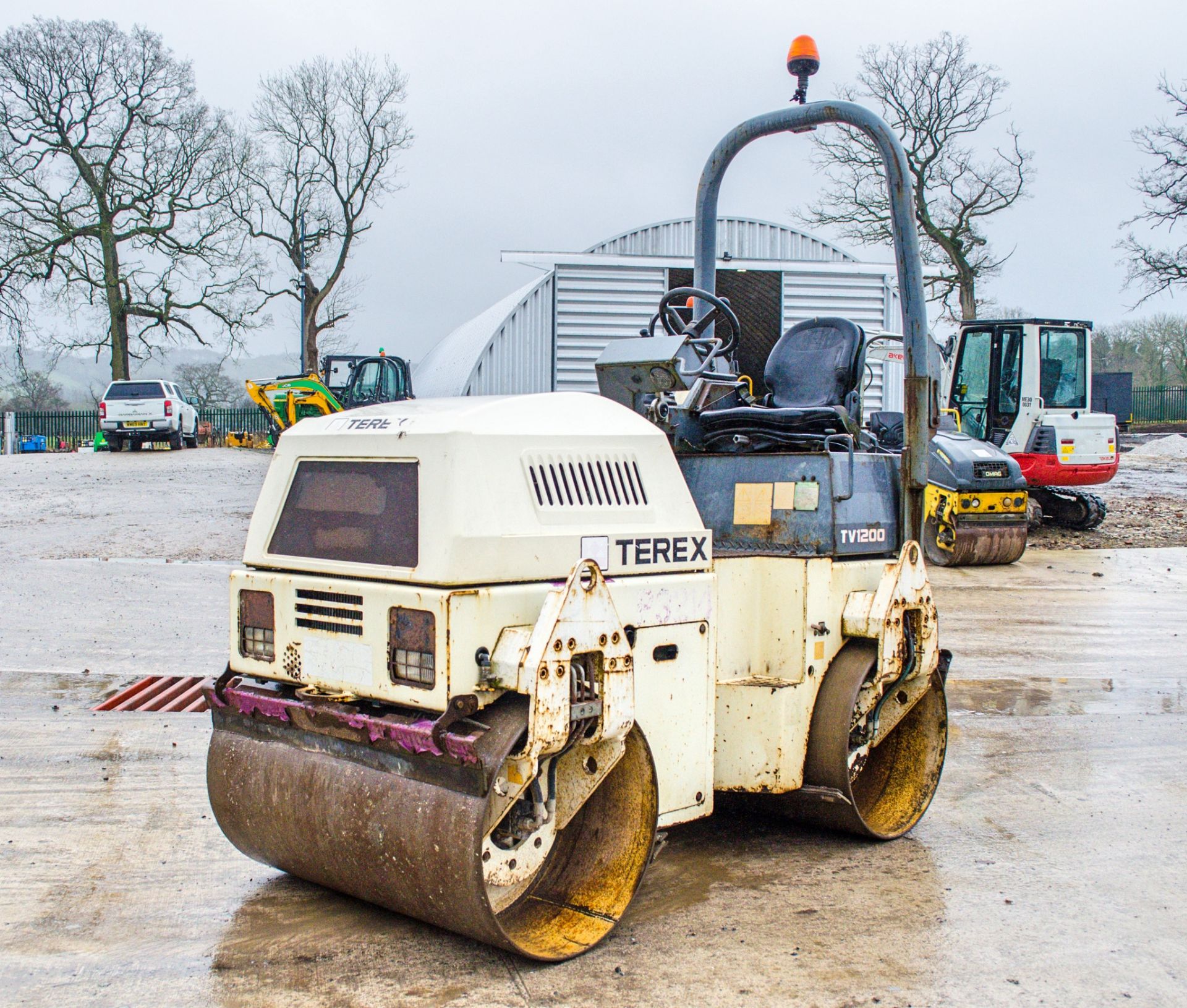 Terex TV1200 double drum ride on roller Year: 2008 S/N: 801CD050 Recorded Hours: 1319 ** No VAT on