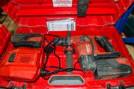 Hilti TE6-A36 36v cordless SDS rotary hammer drill c/w 2 batteries, charger and carry case 36BD874