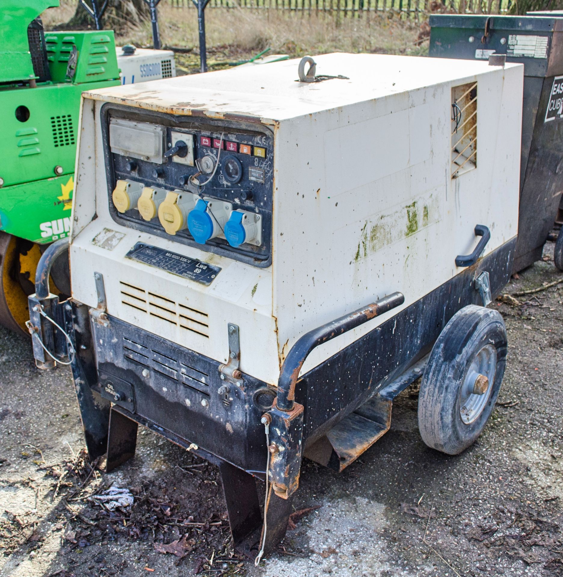MHM MG6000 SSK-Y 6 kva diesel driven generator S/N: 229150134 Recorded hours: 4519 A723324