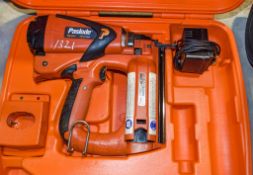 Paslode Impulse IM65 F16 cordless nail gun c/w 2 - batteries, charger & carry case PNG117