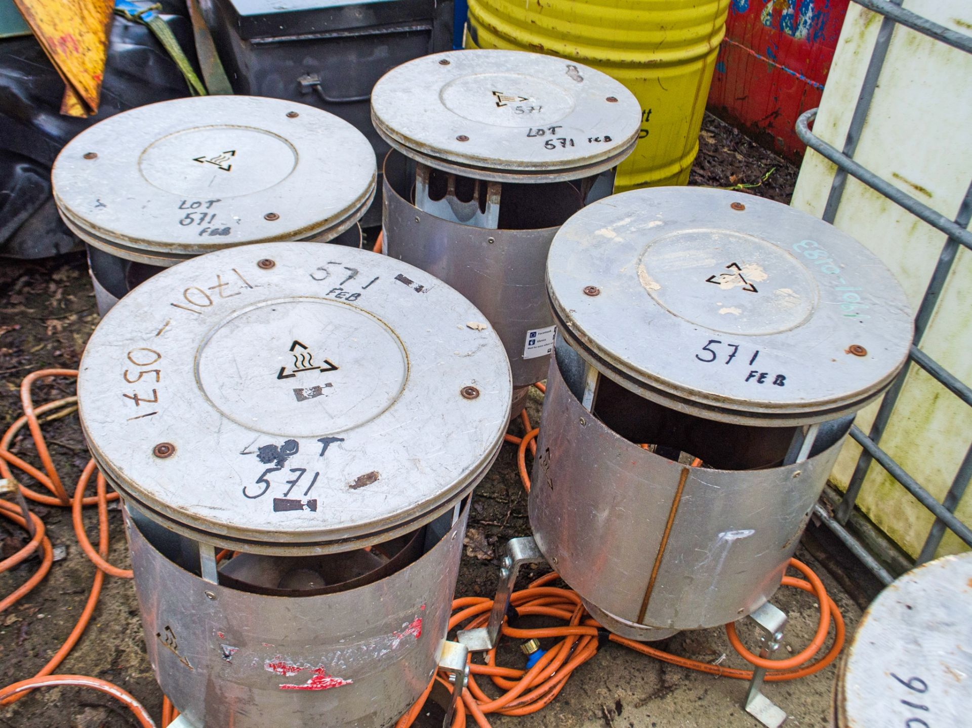 4 - gas fired dust bin heaters