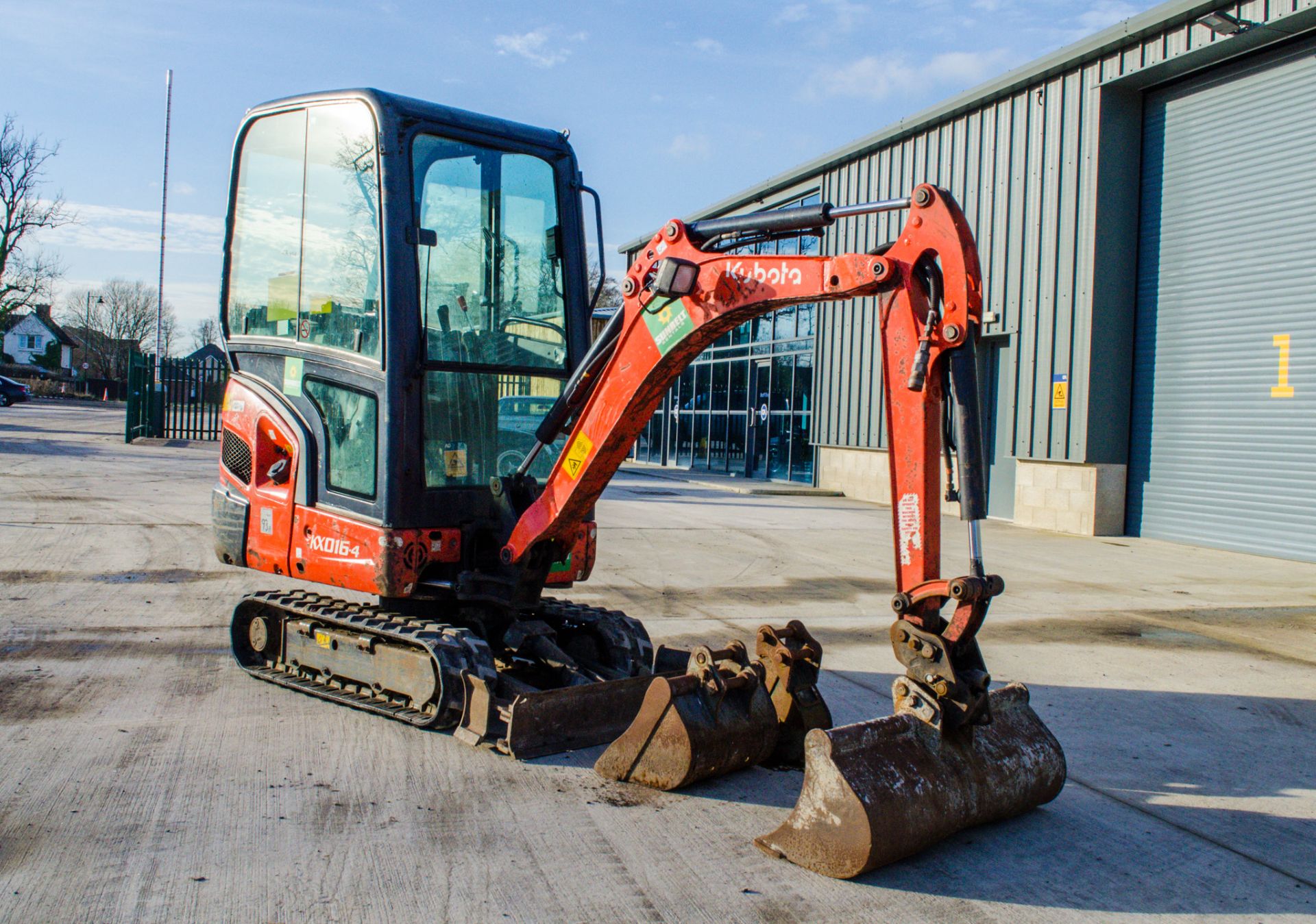 Kubota KX016-4 1.6 tonne rubber tracked mini excavator Year: 2014 S/N: 57579 Recorded Hours: 1952 - Image 2 of 23