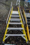 Clow 6 tread glass fibre framed aluminium step ladder
