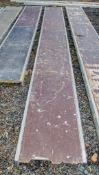 Aluminium staging board approx. 20 foot long STA1152