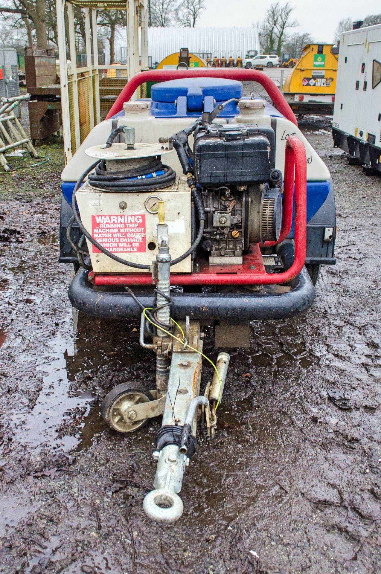 Brendon Bowsers diesel driven fast tow mobile pressure washer bowser c/w lance ** Pull cord and - Image 3 of 5