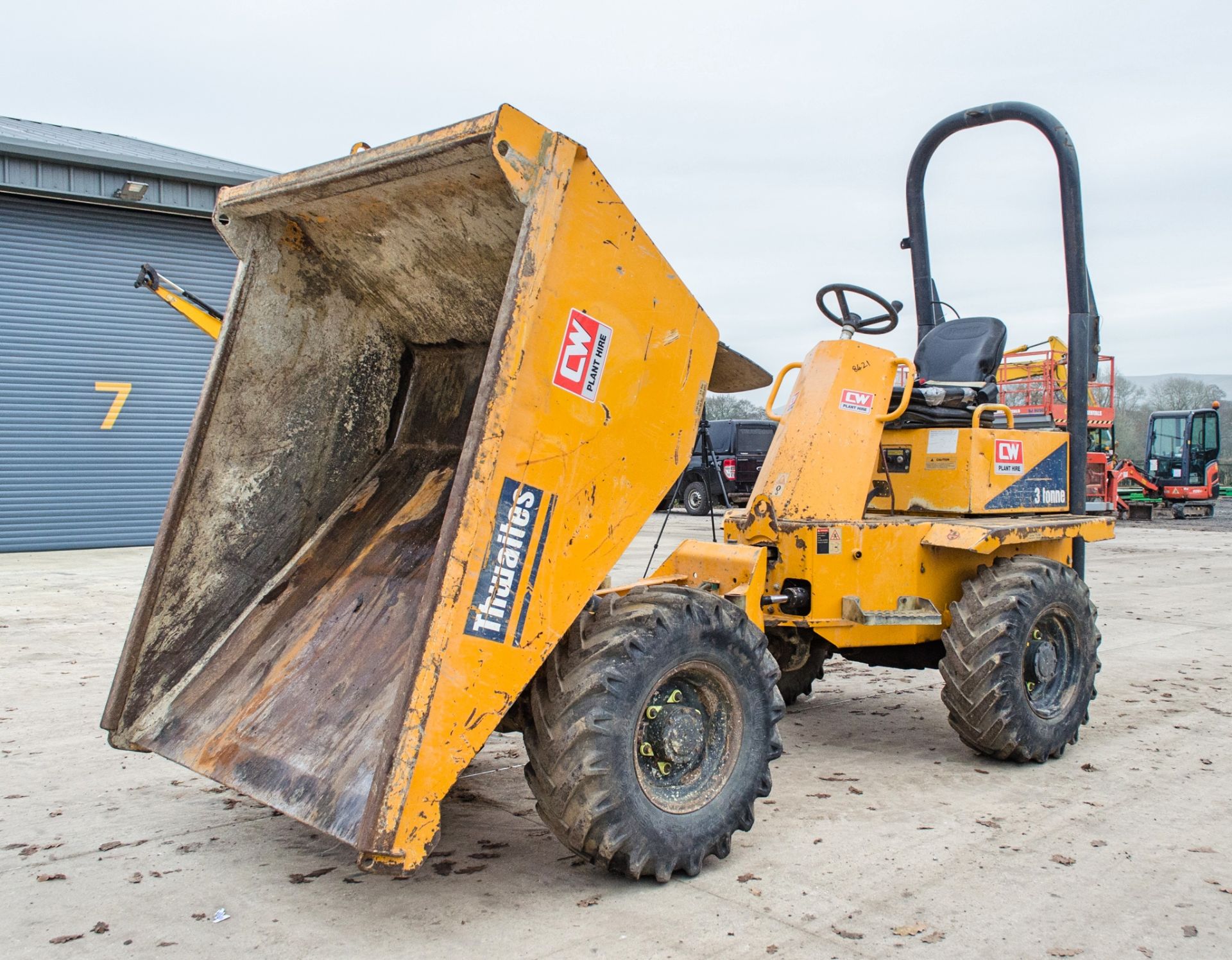 Thwaites 3 tonne straight skip dumper Year: 2016 S/N: 1610D3798 Recorded Hours: Not displayed (Clock - Image 9 of 23