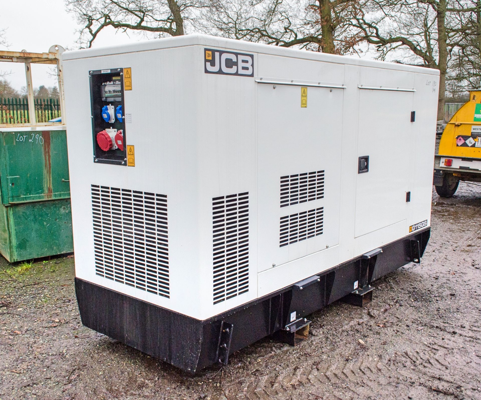 JCB G115QS 115 kva diesel driven generator Year: 2022 S/N: 147112 Recorded hours: 529 c/w 2 keys, - Image 3 of 10