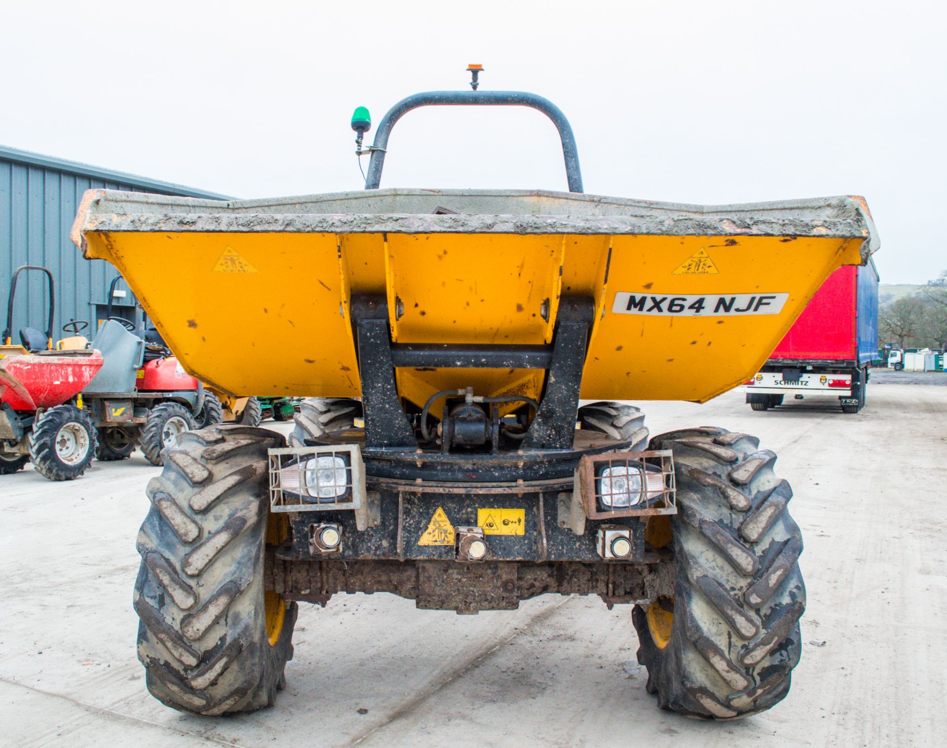 JCB 6T 6 tonne swivel skip dumper Year: 2015 S/N: FFRL8262  Recorded Hours: 1485 c/w V5 A677198 - Image 5 of 21