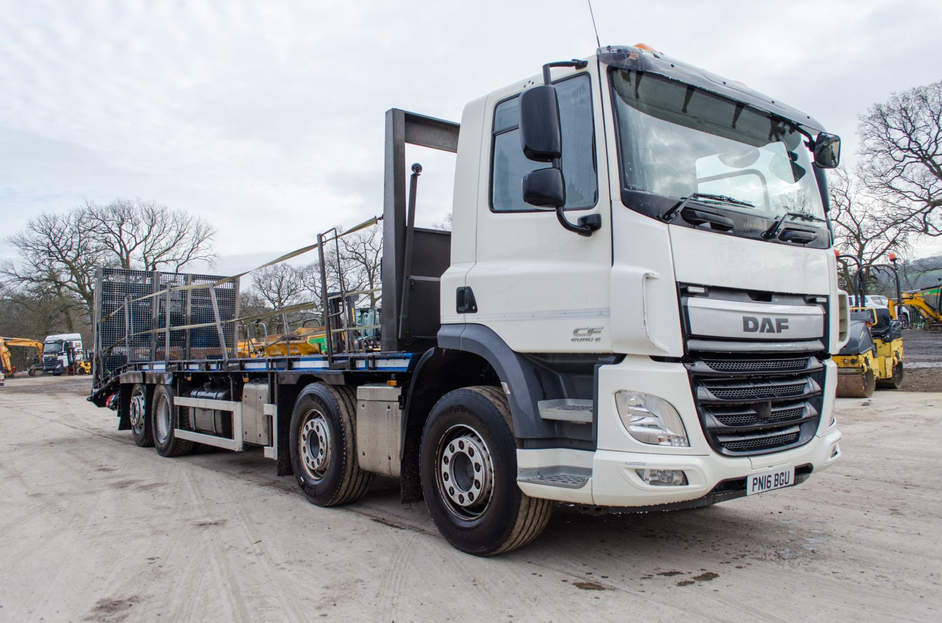 DAF CF 400 32 tonne 8x2 beaver tail plant lorry Registration Number: PN16 BGU Date of - Image 2 of 27