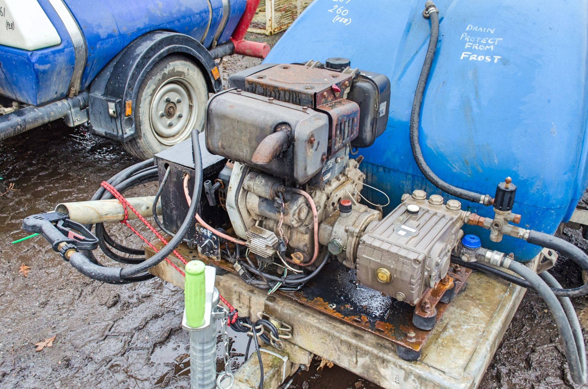 Western diesel driven fast tow mobile pressure washer bowser c/w lance ** No VAT on hammer but VAT - Image 5 of 5