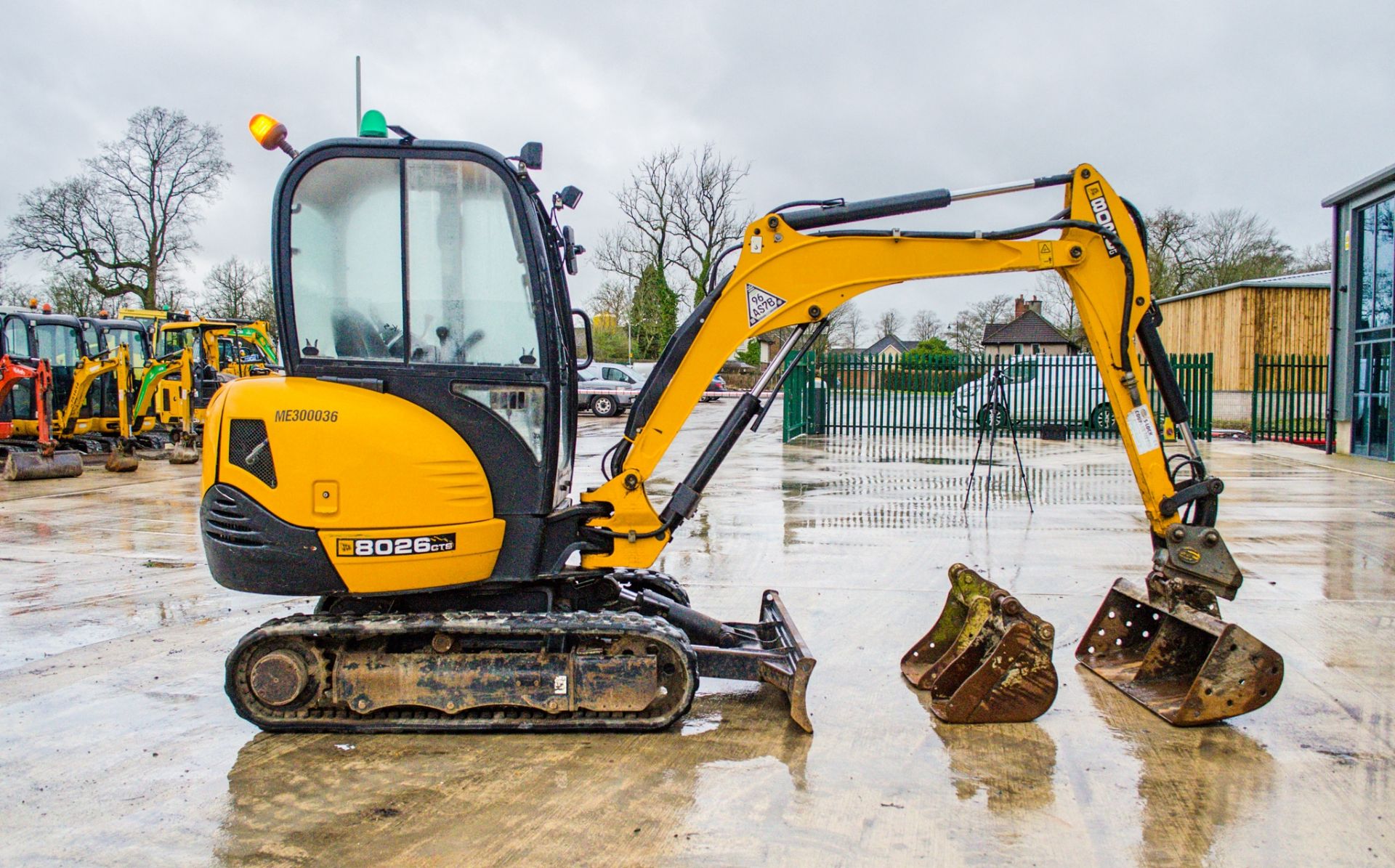 JCB 8026 CTS 2.6 tonne rubber tracked mini excavator Year: 2018 S/N: 2675344 Recorded Hours: 2346 - Image 7 of 23