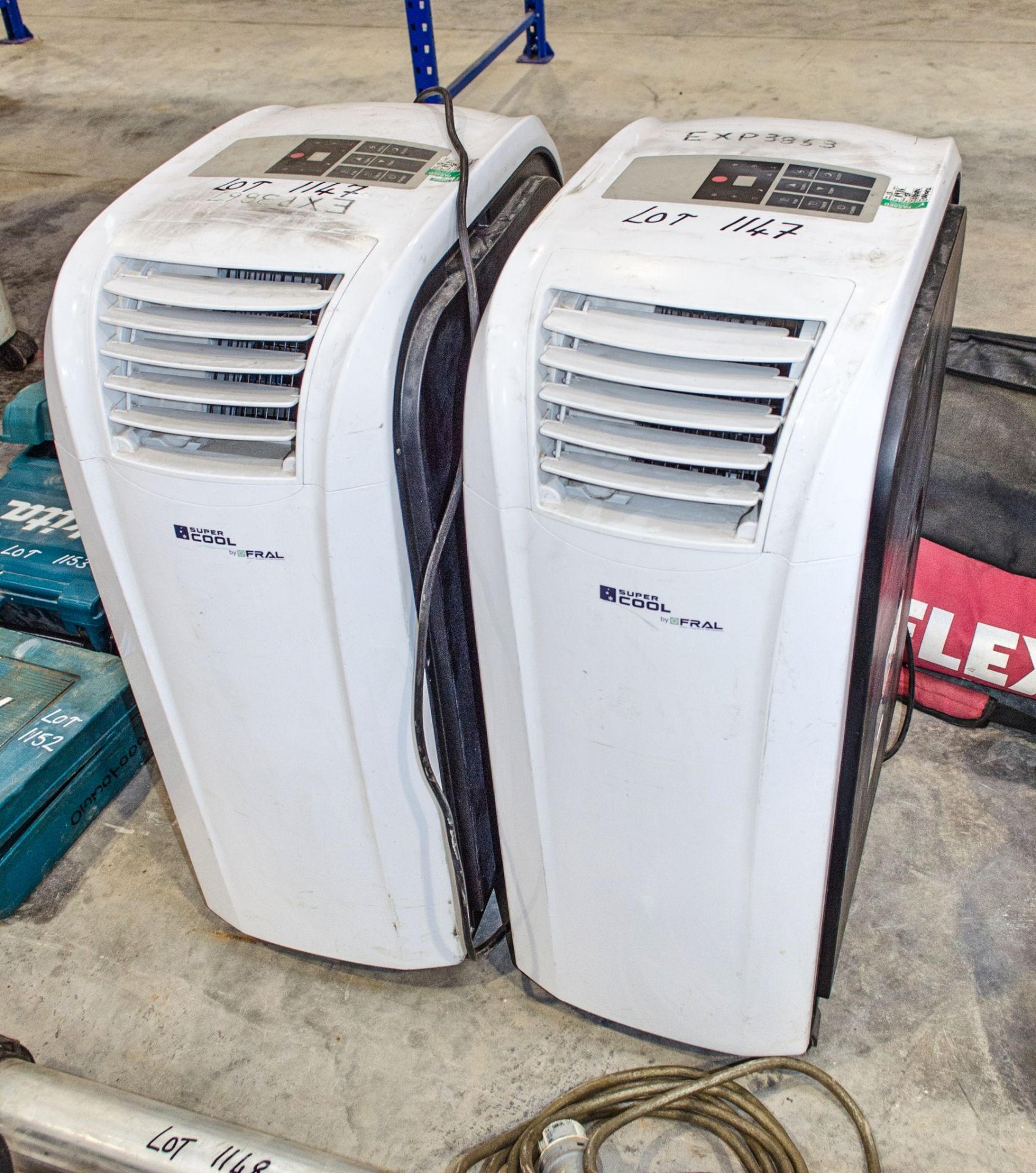 2 - Fral Super Cool 240v air conditioning units EXP3867, EXP3863
