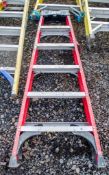 Clow 6 tread glass fibre framed aluminium step ladder A1105239