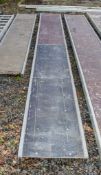 Aluminium staging board approx. 16 foot long STA1079