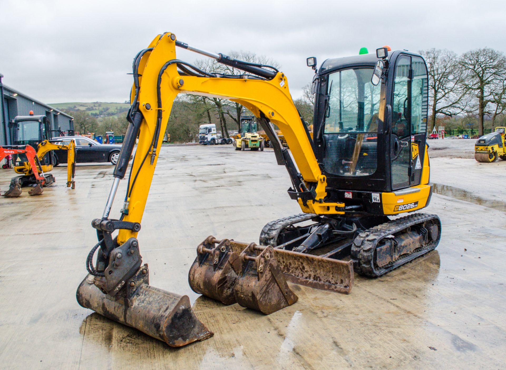 JCB 8026 CTS 2.6 tonne rubber tracked mini excavator Year: 2019  S/N: 2913813 Recorded Hours: 1321