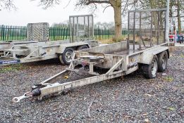 Indespension 8ft x 4ft tandem axle plant trailer A985630