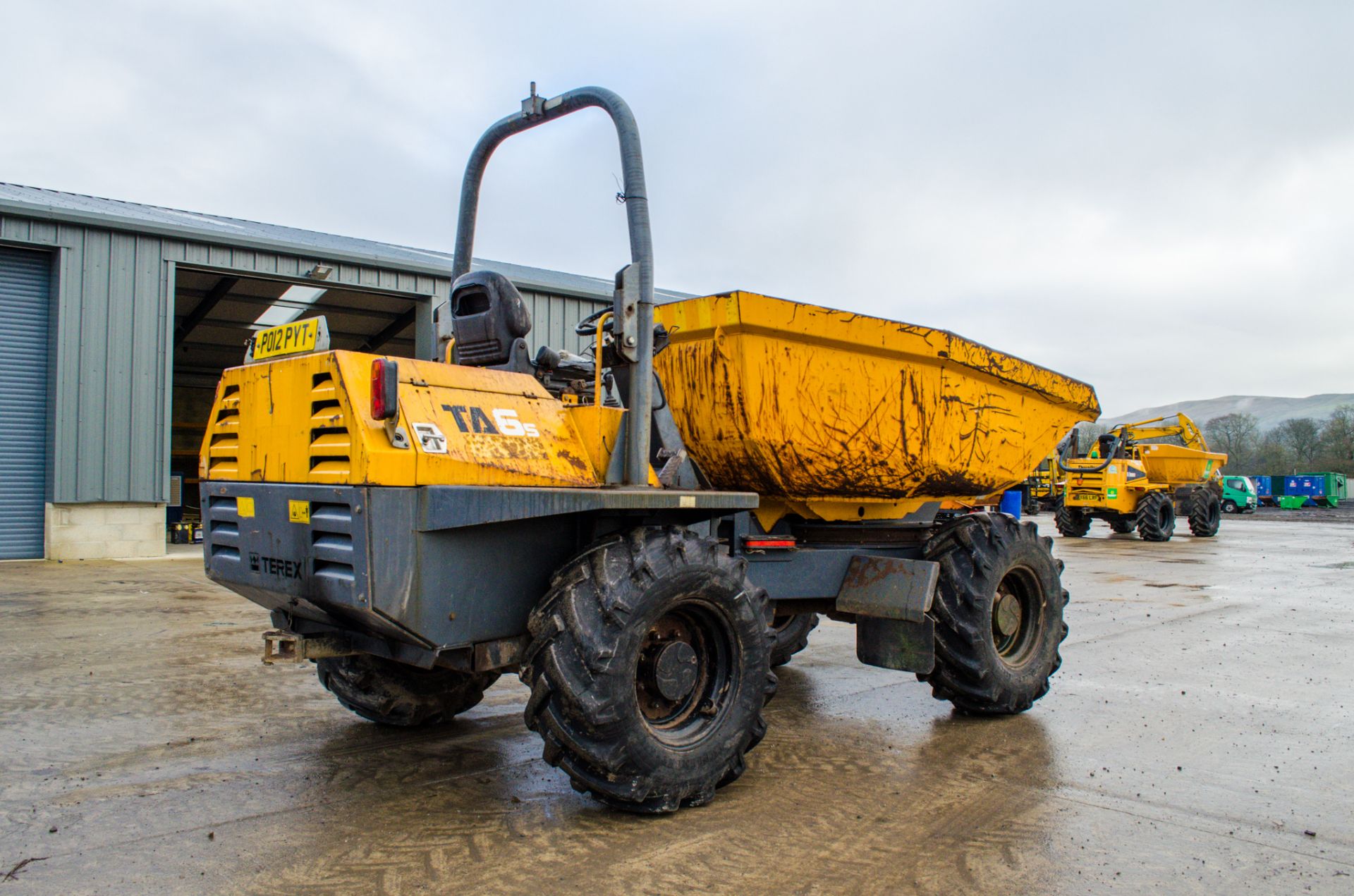 Terex TA6 6 tonne swivel skip dumper Year: 2012 S/N: 74173493 Recorded Hours: 3041 - Image 3 of 22