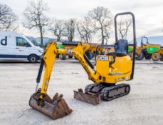 JCB 8008CTS 0.8 tonne rubber tracked mini excavator Year: 2014 S/N: 2410577 Recorded Hours: piped,