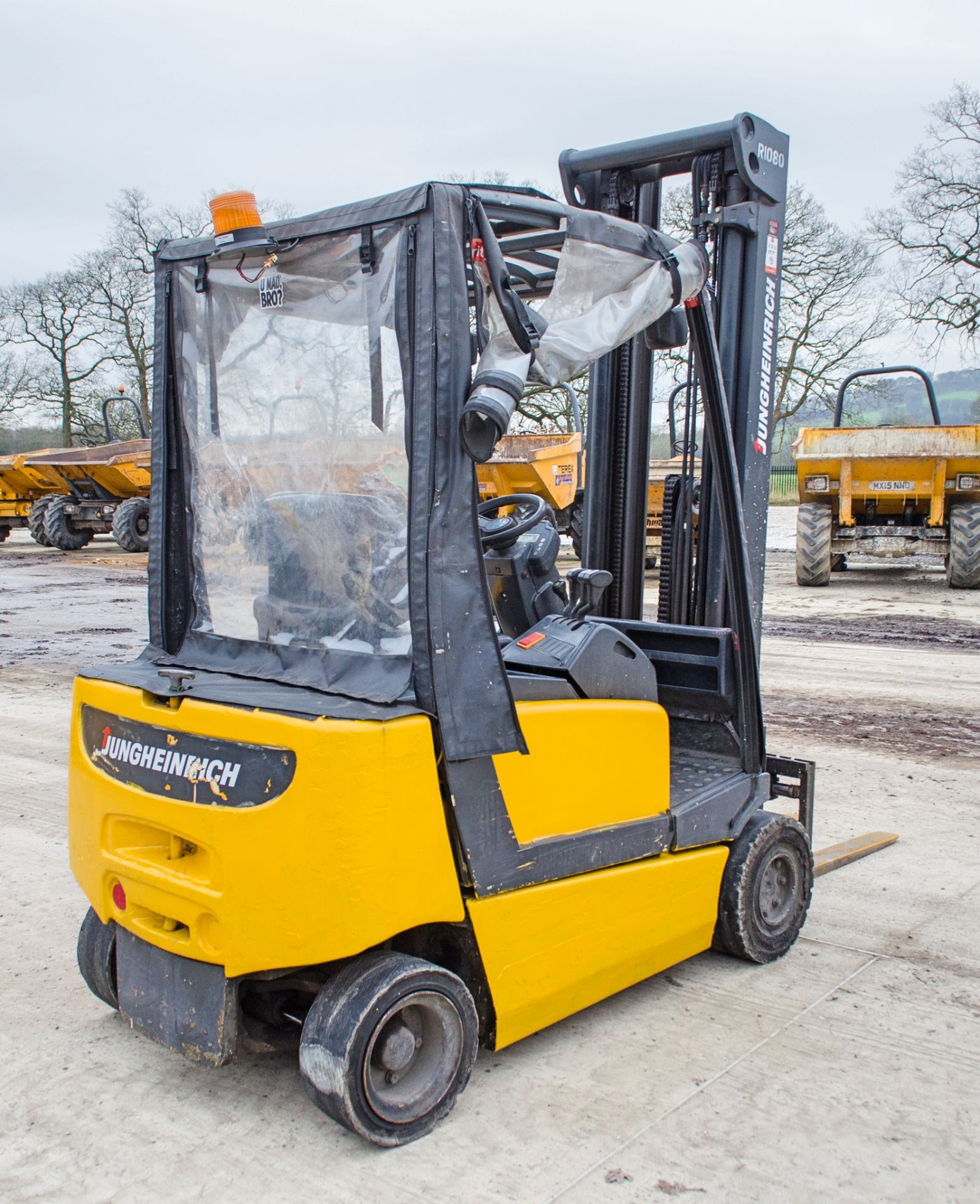 Jungheinrich EFGV-16 battery electric fork lift truck Year: 1999 S/N: 89910995 c/w battery charger - Image 3 of 14