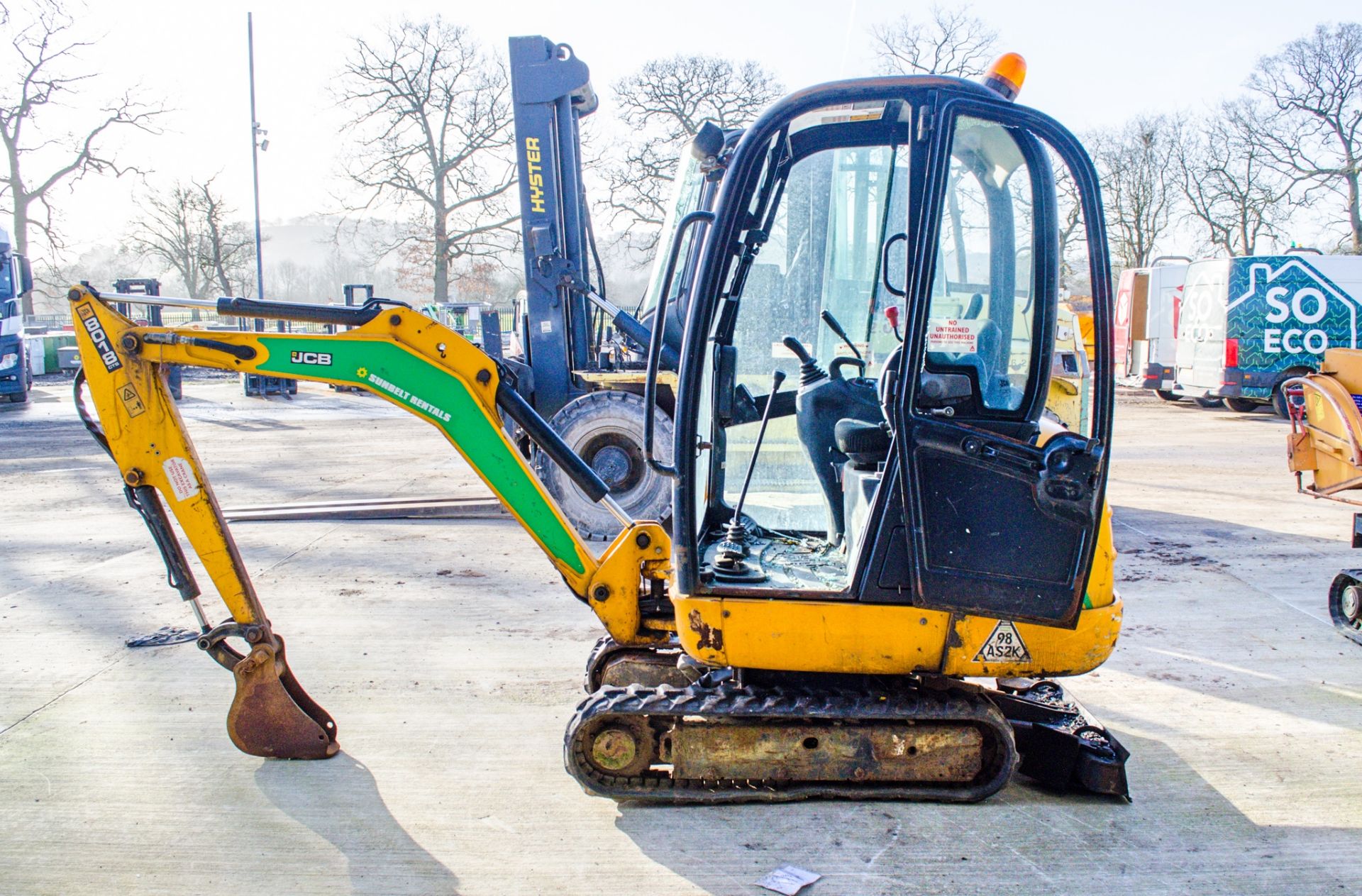 JCB 8018 CTS 1.8 tonne rubber tracked mini excavator Year: 2017 S/N: 2583567 Recorded Hours: Not - Image 7 of 21