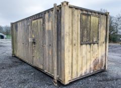 20 ft x 8 ft steel anti-vandal jack-leg site office