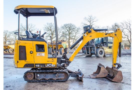 JCB 15C-2 1.5 tonne rubber tracked mini excavator Year: 2019 S/N: 2710277 Recorded Hours: 908 piped, - Image 7 of 21