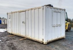 20 ft x 9 ft steel welfare site unit Comprising of: Canteen area, drying room, generator room &