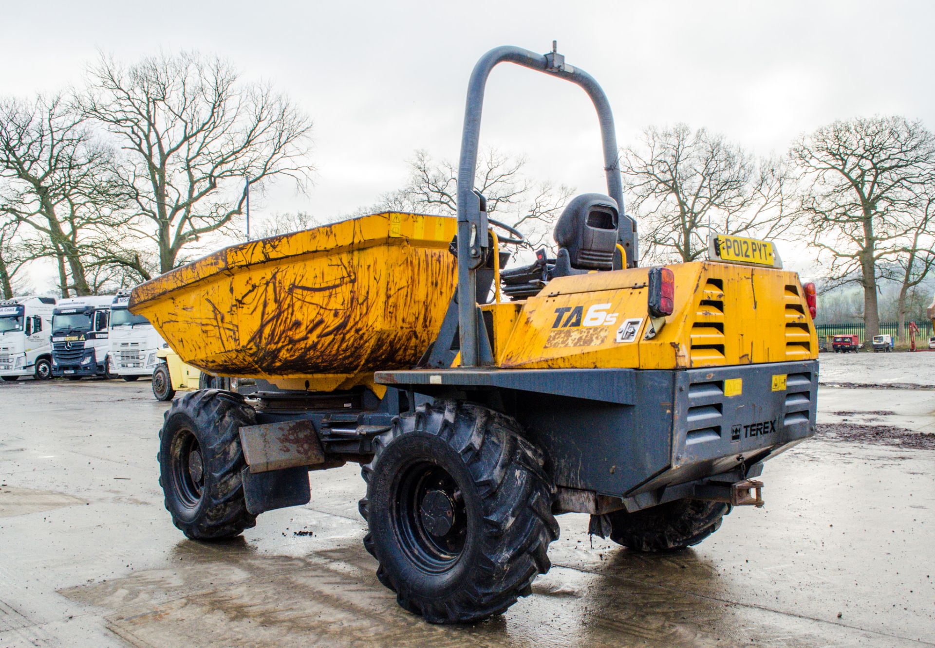 Terex TA6 6 tonne swivel skip dumper Year: 2012 S/N: 74173493 Recorded Hours: 3041 - Image 4 of 22