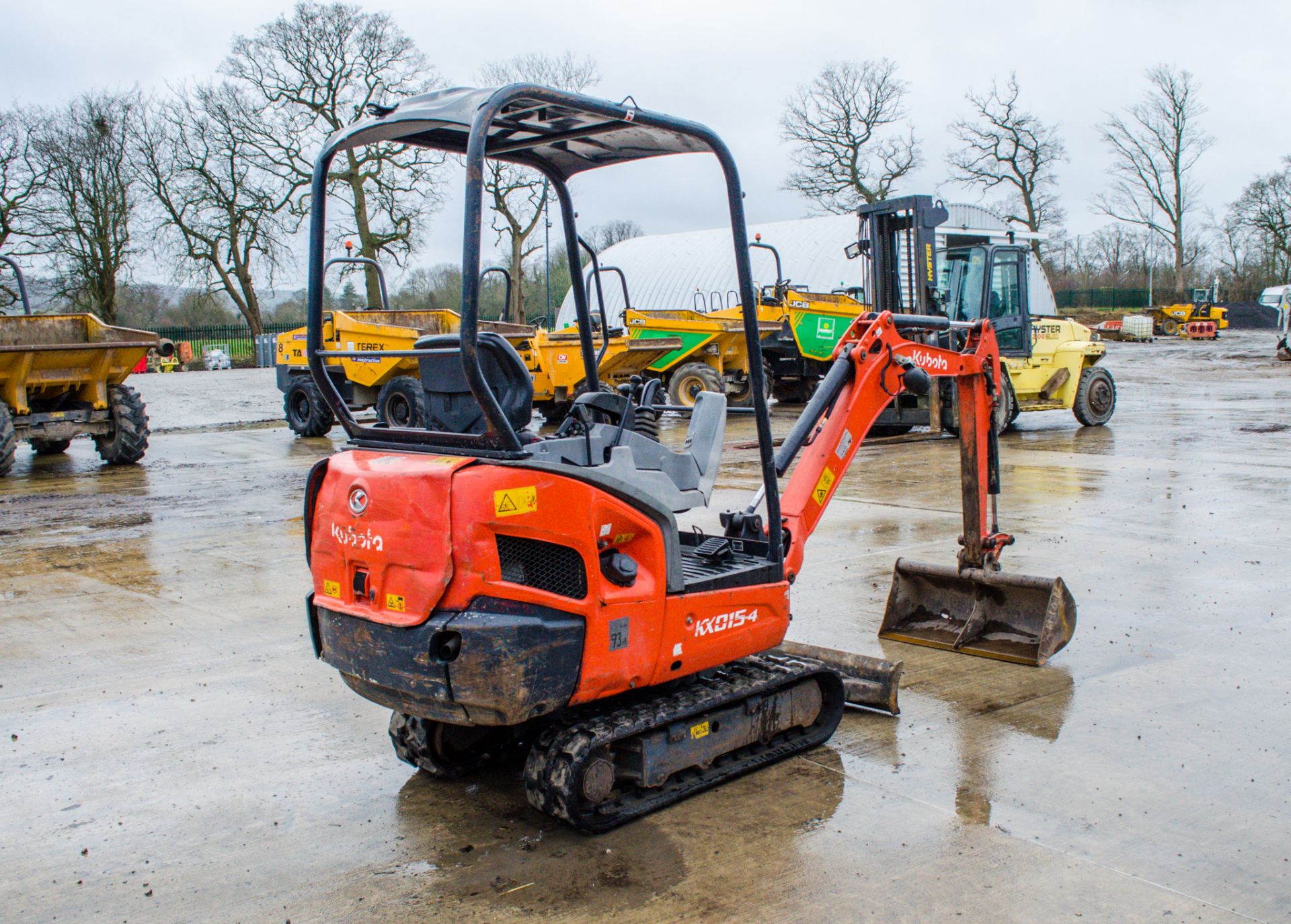 Kubota KX015-4 1.5 tonne rubber tracked mini excavator Year: 2015 S/N: 58367 Recorded Hours: 2777 - Image 3 of 22