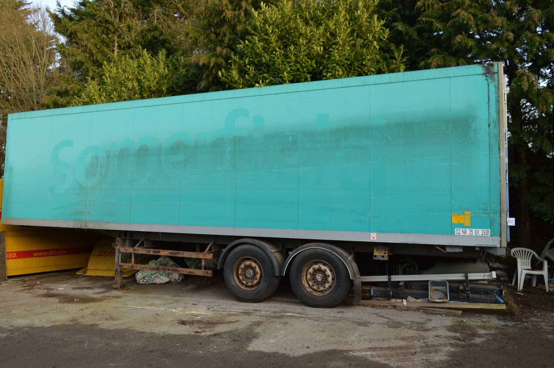 2 axle insulated road trailer Length: 35 ft Max. gross weight: 30 ton Fitted rear barn doors ** No