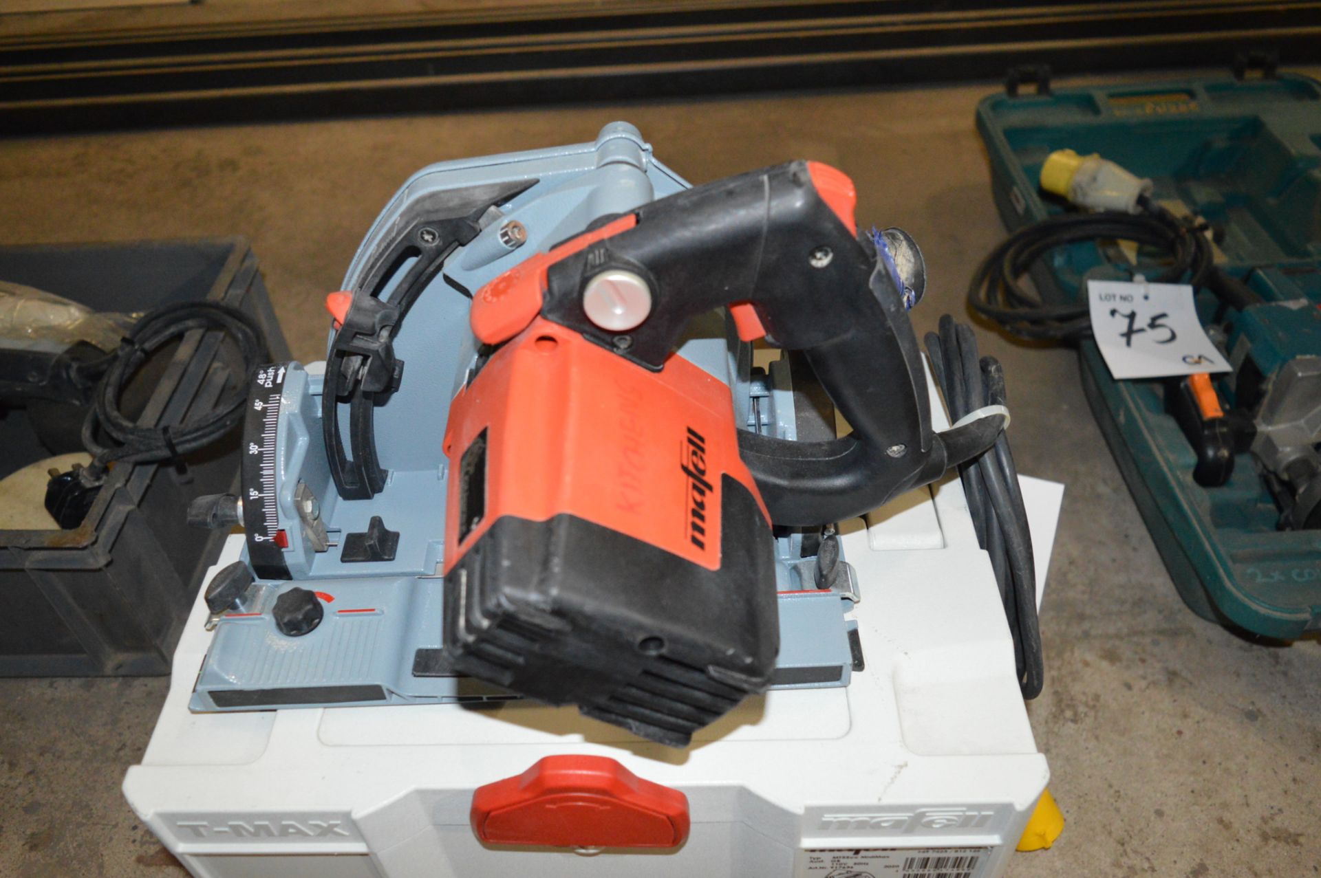 Mafell 110v plunge-cut saw Model: MT 55 CC c/w carry case and 2 F160 guide rails ** No VAT on hammer - Image 3 of 4