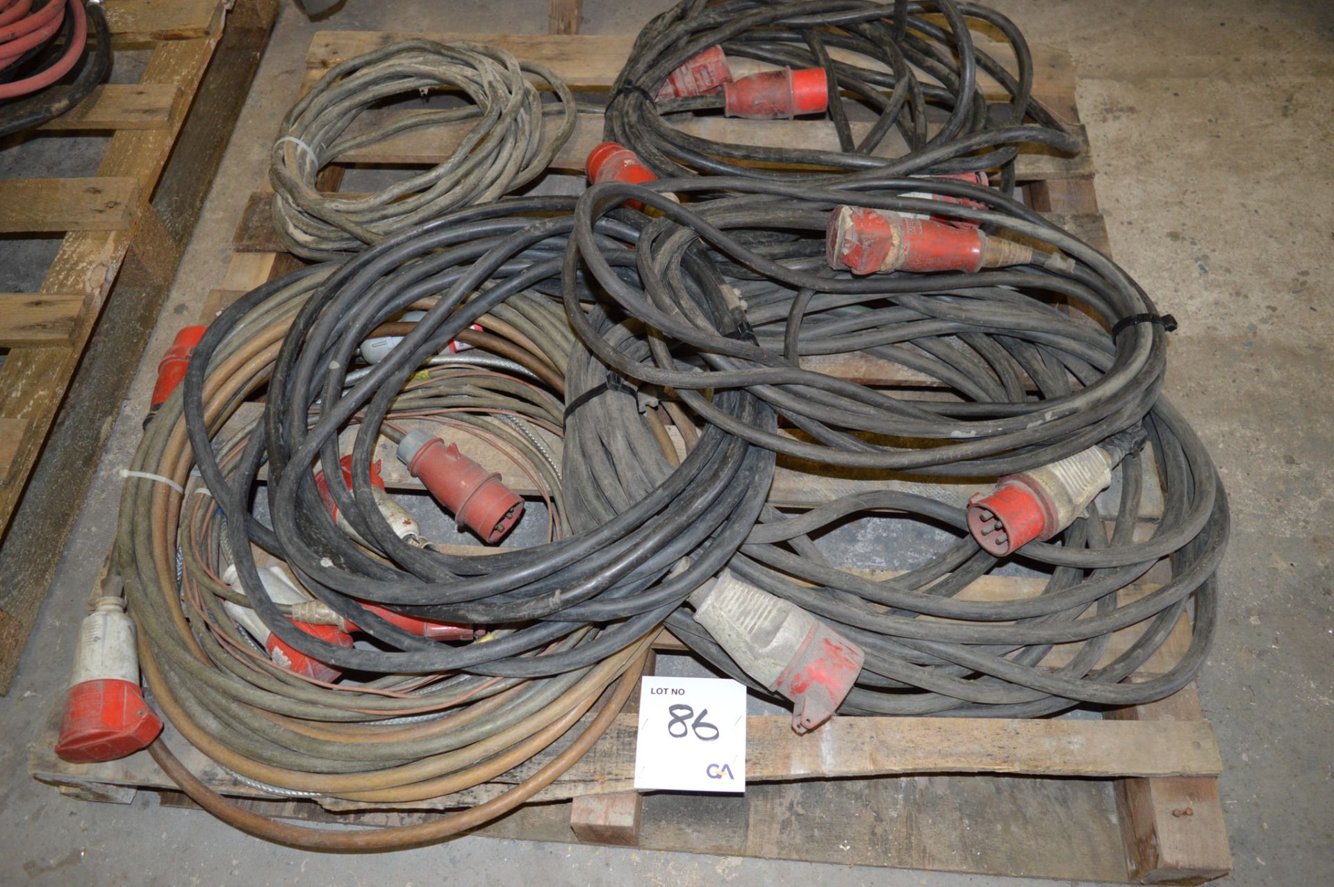 Quantity of 440v extension leads ** No VAT on hammer price but VAT will be charged on the buyer's