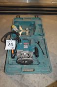 Makita 110v router Model: 3612C c/w carry case Year: 2003 S/N: 106344E ** No VAT on hammer price but