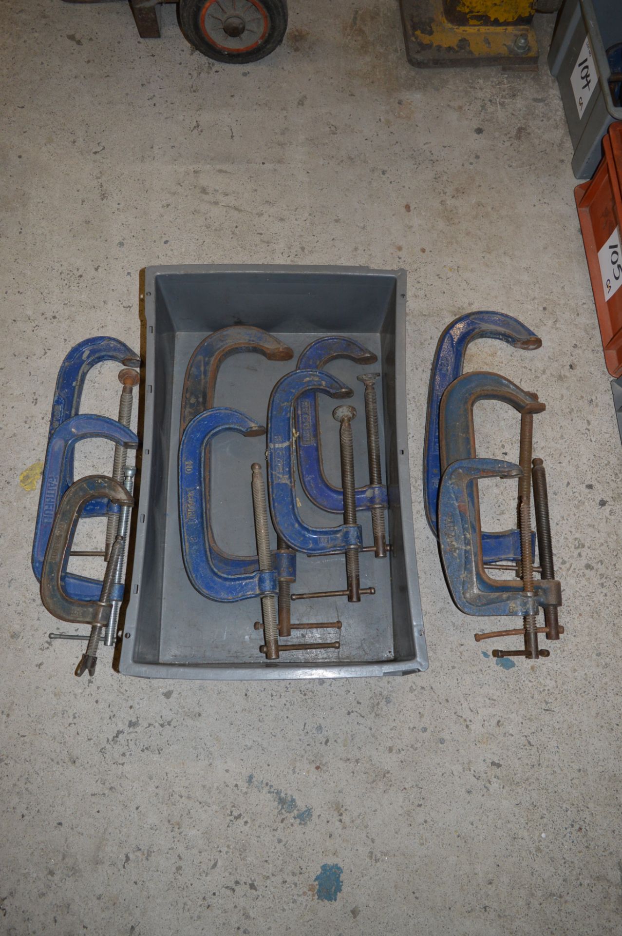 10 - various G clamps ** No VAT on hammer price but VAT will be charged on the buyer's premium ** - Image 2 of 2