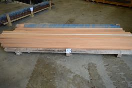 Approx. 100 lengths wrapped plywood skirting mouldings 50 x 12 x 2500 mm Approx 100 lengths