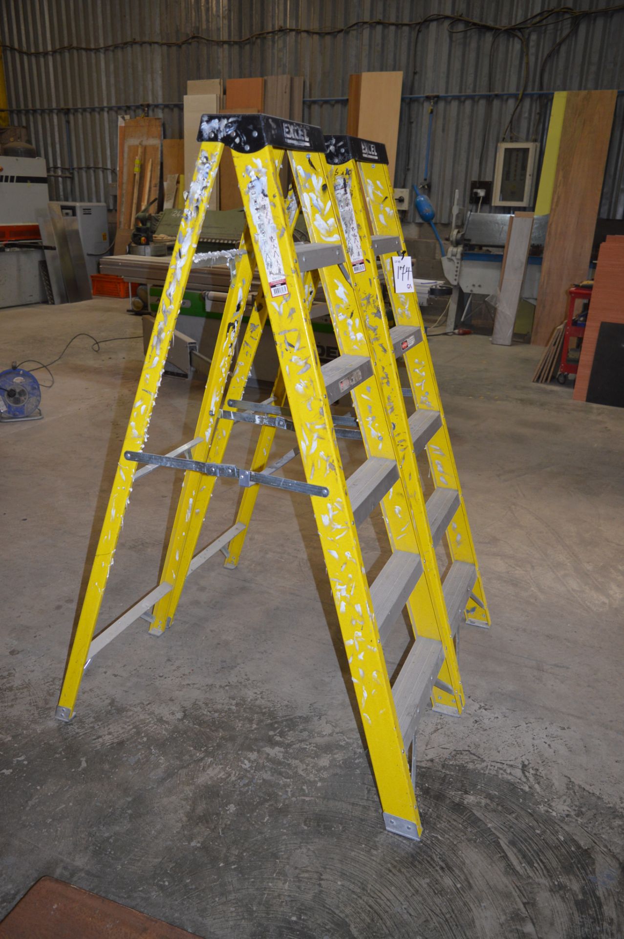 2 - 6 rise fibreglass step ladders ** No VAT on hammer price but VAT will be charged on the buyer' - Image 2 of 3